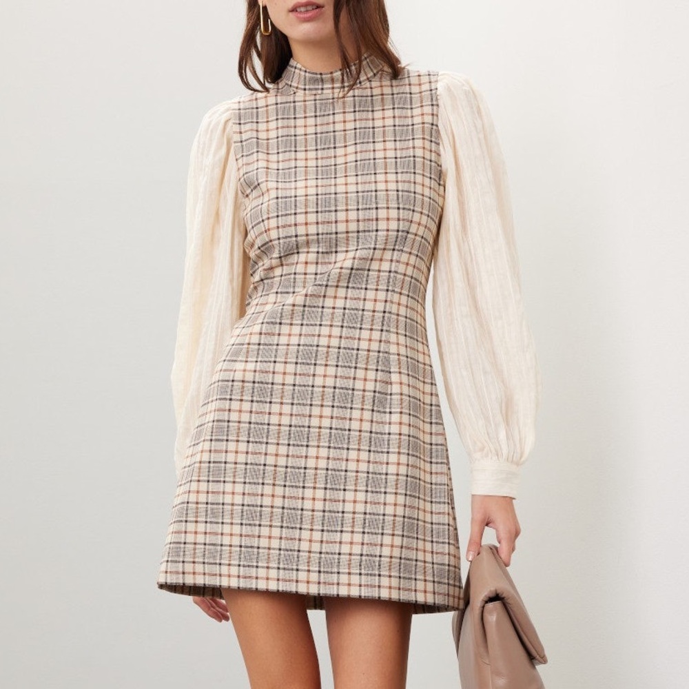 Beatriz Plaid Dress Sea New York